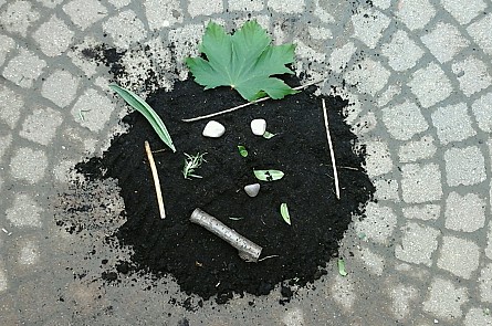 Muddy face from Forest School